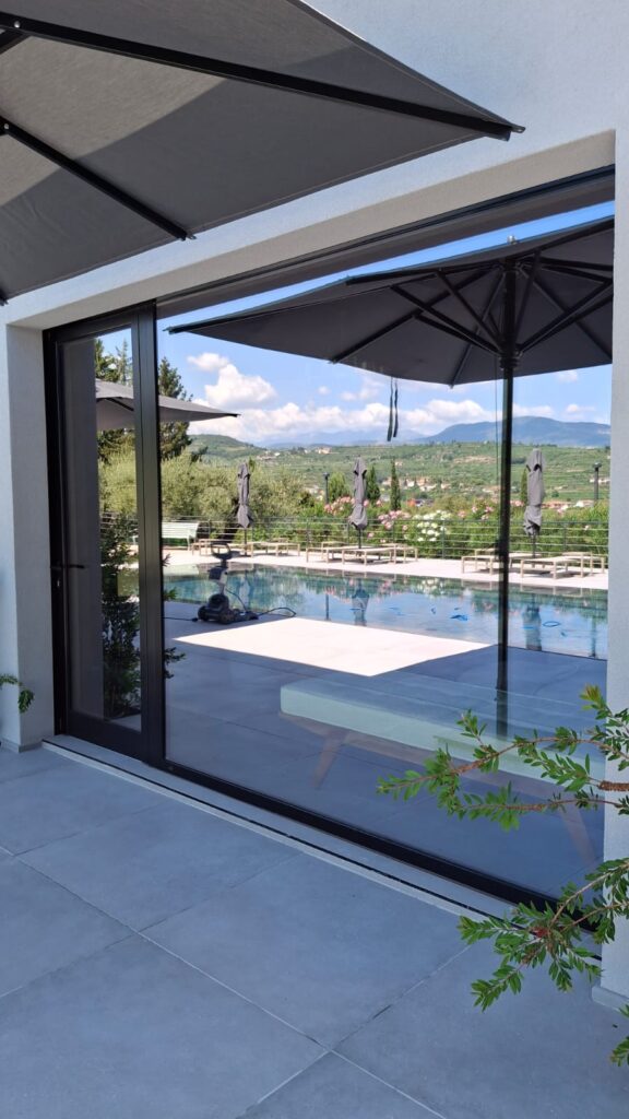 Design Termico e Naturale – Vetrata per Sauna in una Villa in Valpolicella 5 Sauna Villa Valpolicella 1